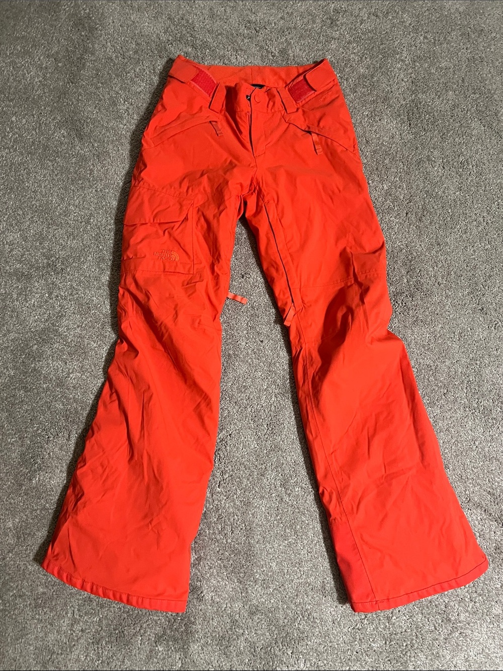 The North Face Women’s Insulated Ski Snow Pants XS Orange Waterproof Winter